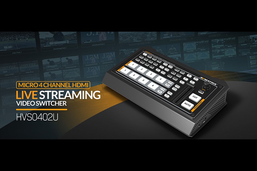 HVS0402U 4-Channel Live Streaming Video Switcher